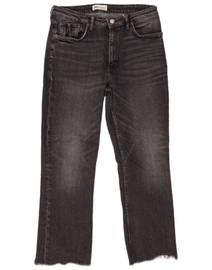Jeans dritti da donna Zara EU 40 medi W30 L26 Grigio