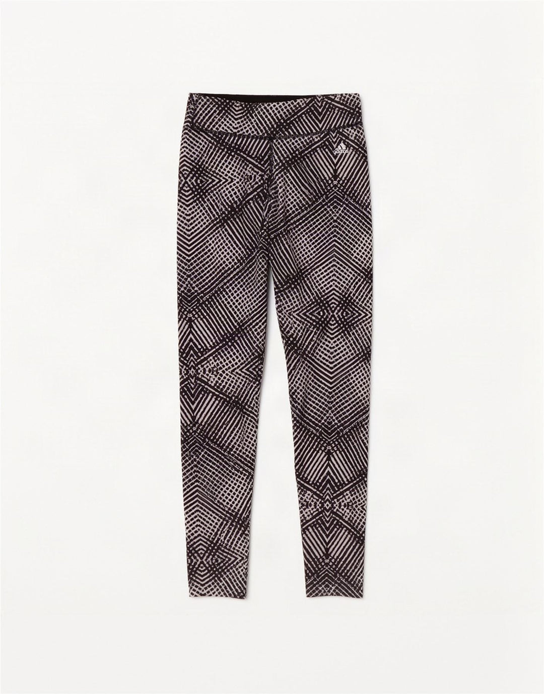 Leggings Adidas Climalite da donna UK 4/6 XS Poliestere geometrico nero