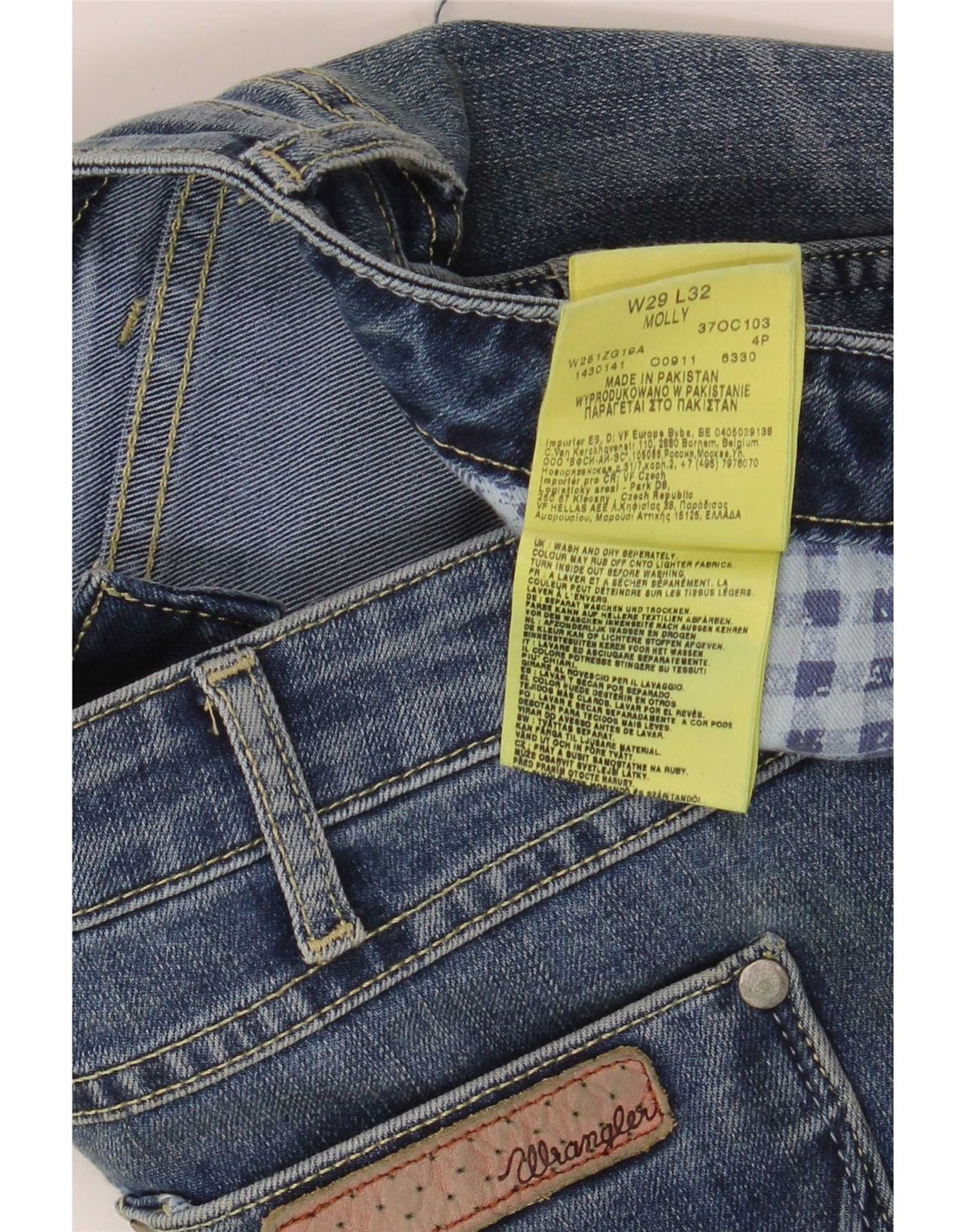 Jeans Wrangler Molly Slim da donna W29 L32 cotone blu