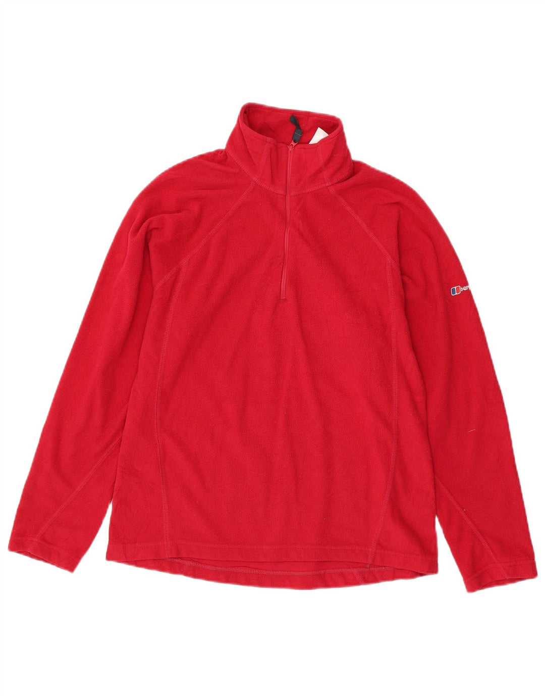 Maglione in pile da donna BERGHAUS con collo e zip UK 12 Poliestere rosa medio