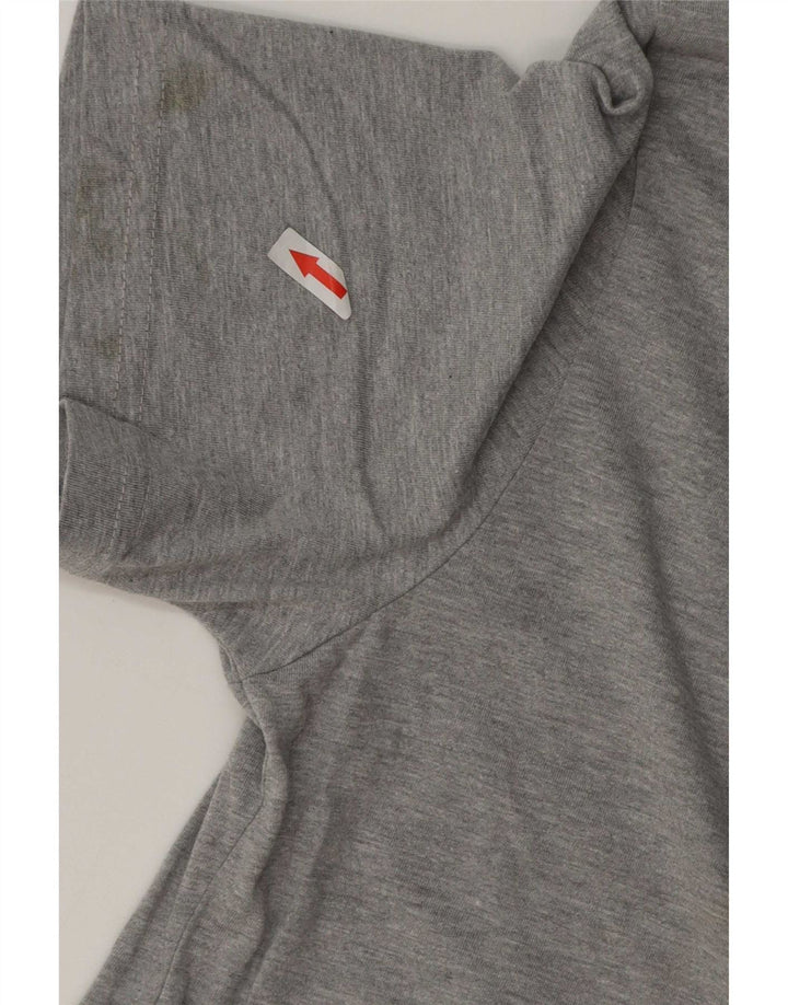 T-shirt Nike da uomo dal taglio atletico, in cotone grigio medio
