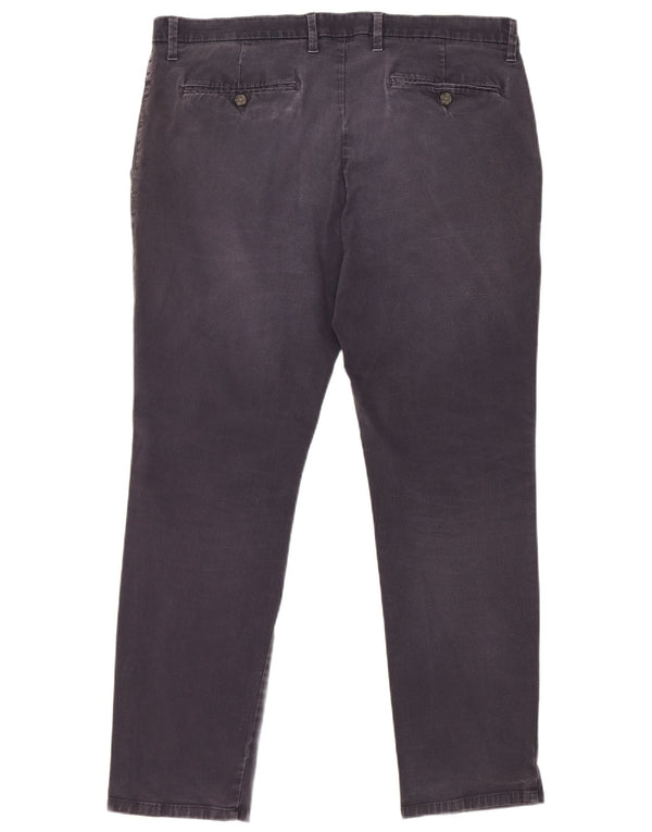 Pantaloni chino slim da uomo Marks & Spencer W38 L31 cotone blu navy