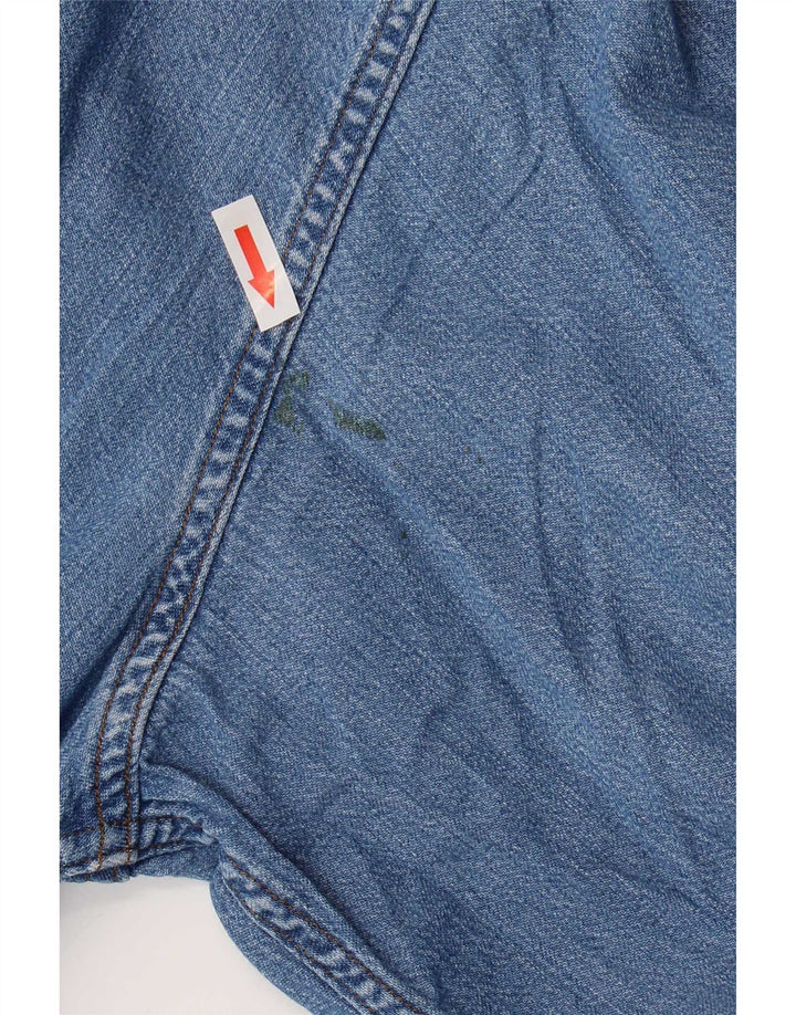 Camicia in denim da uomo Carrera 2XL cotone blu