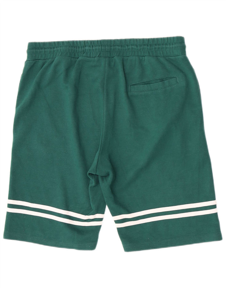 Pantaloncini sportivi da uomo Kappa grandi in poliestere a righe verdi