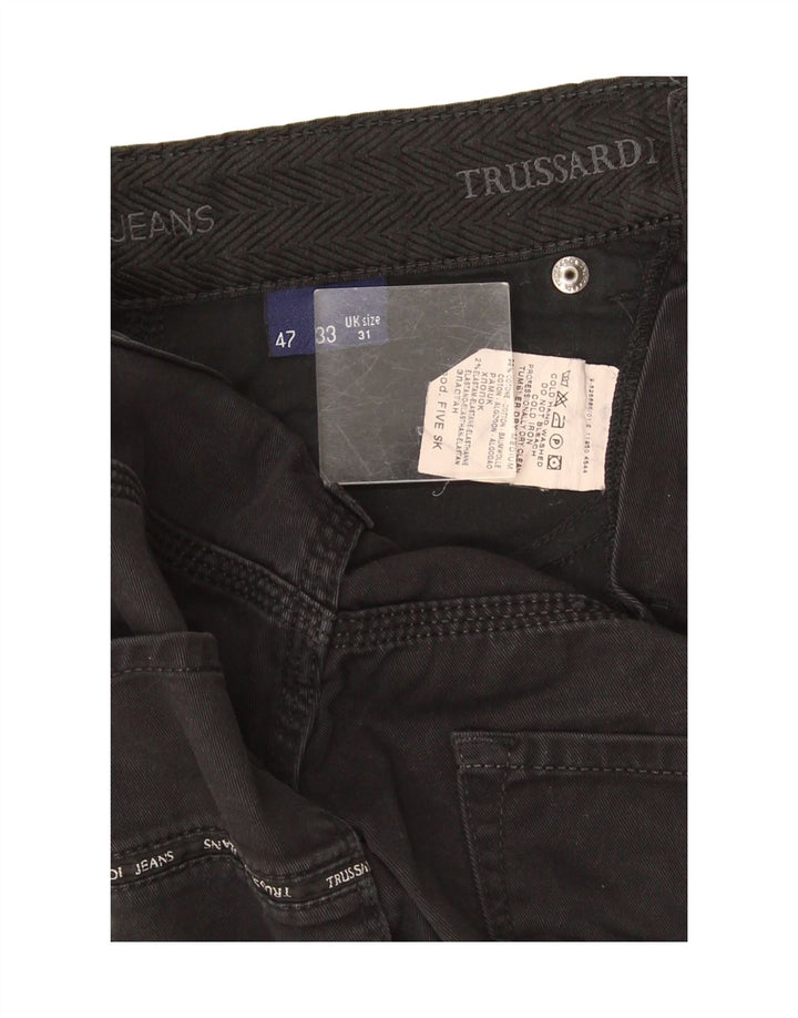 Jeans Straight Uomo Trussardi W31 L31 Cotone Nero