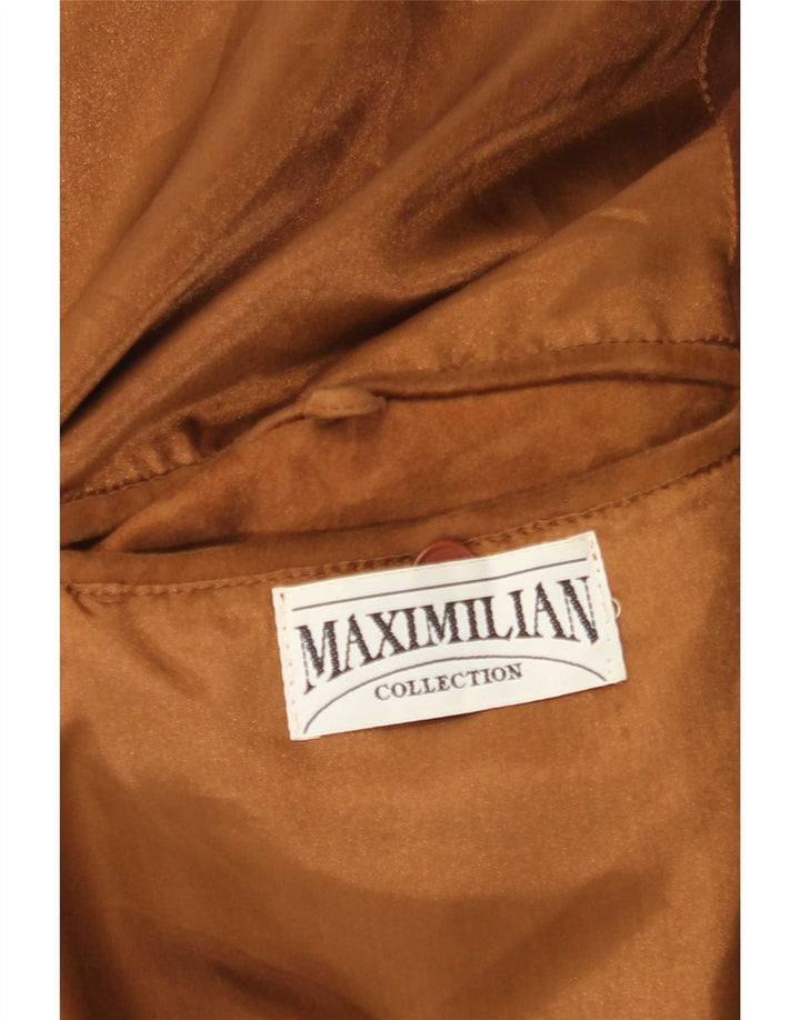Giubbotto bomber in pelle scamosciata da uomo Maximilian UK 42 XL Marrone