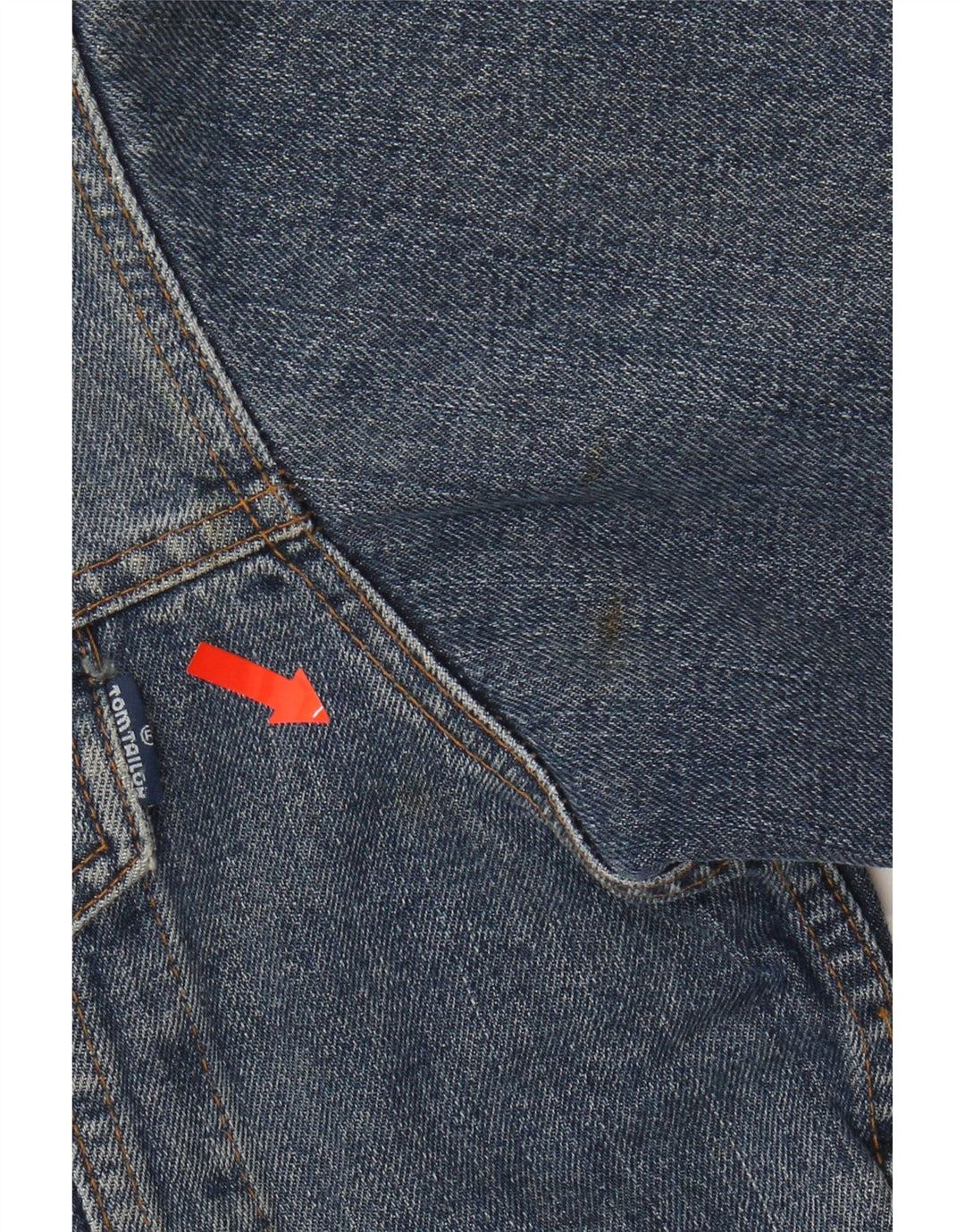 TOM TAILOR Mens Denim Jacket UK 36 Small Blue Cotton Vintage Tom Tailor and Second-Hand Tom Tailor from Messina Hembry 