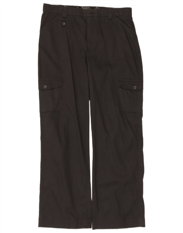 Pantaloni cargo dritti da donna Lee W30 L30 neri