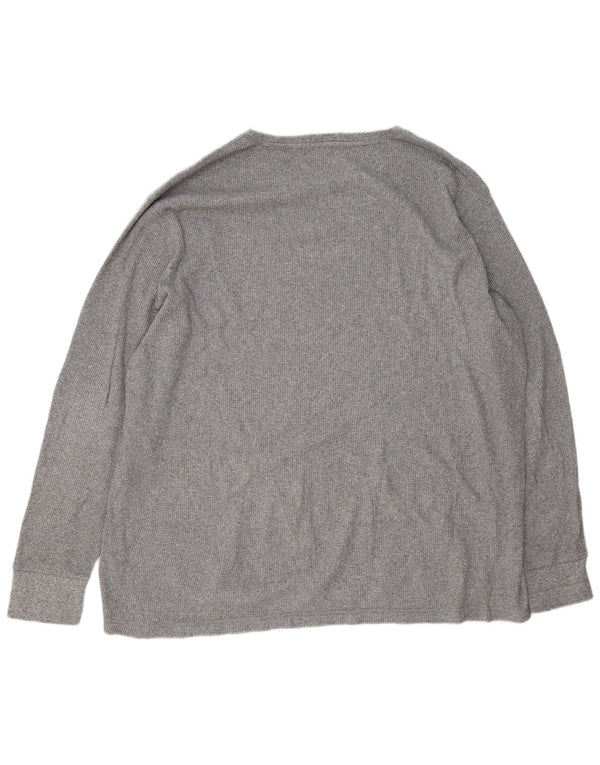 Polo Ralph Lauren Top da uomo a maniche lunghe 2XL in cotone grigio