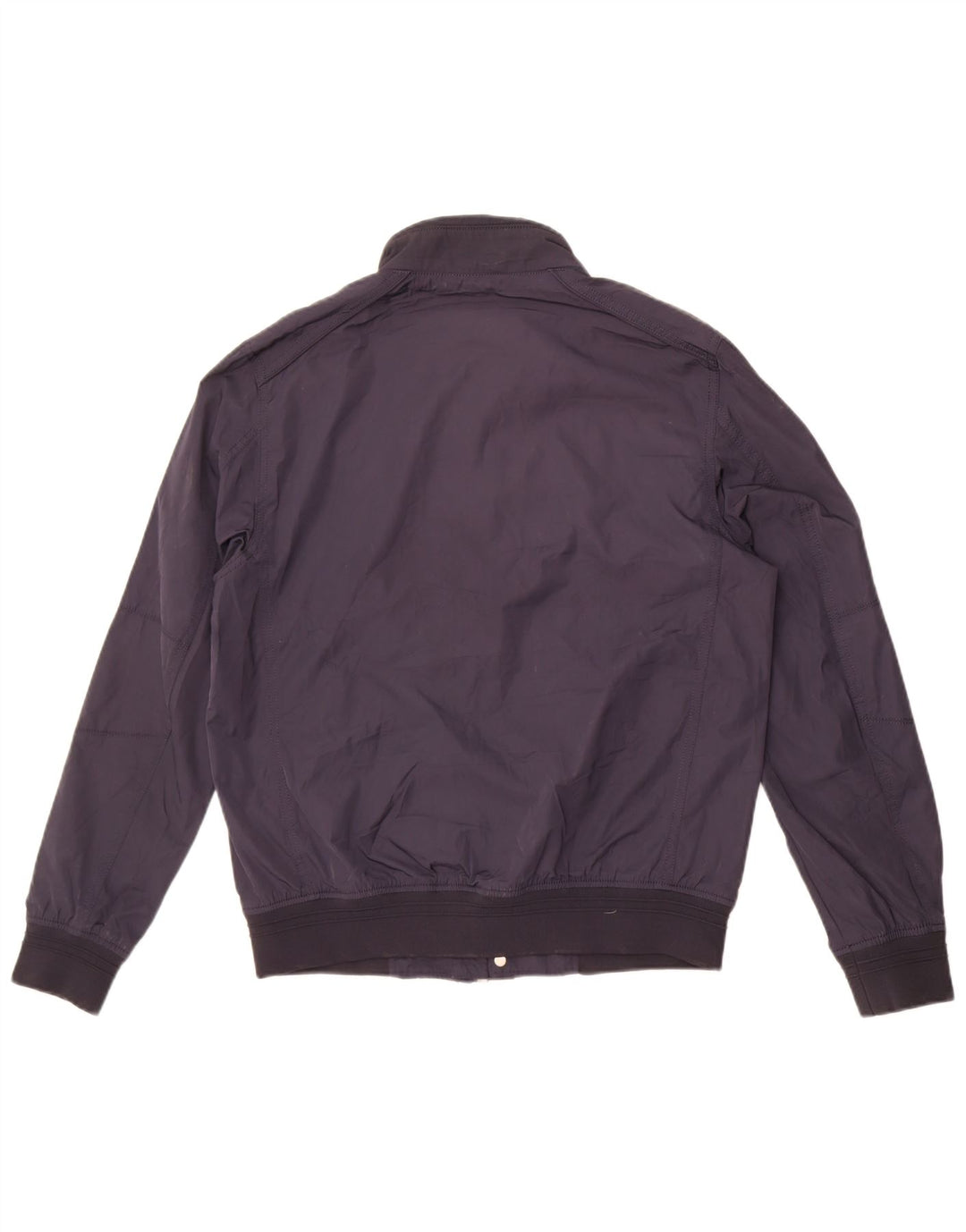 Giubbotto bomber da uomo Zara UK 40 grande poliestere blu navy
