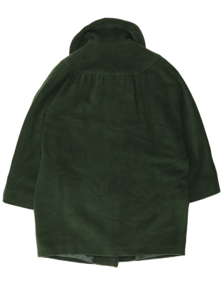 Soprabito oversize da donna vintage UK 18 XL in lana verde