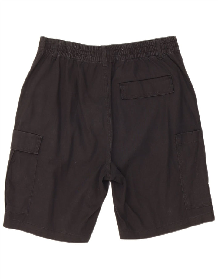 Pantaloncini cargo da uomo Zara EU 42 Large W32 cotone nero