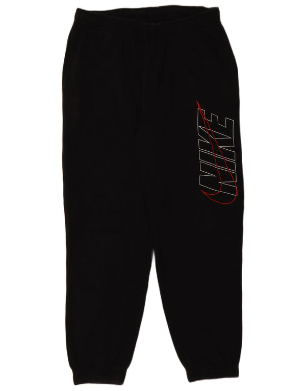 Nike Mens Graphic Tracksuit Trousers Joggers XL Black Cotton