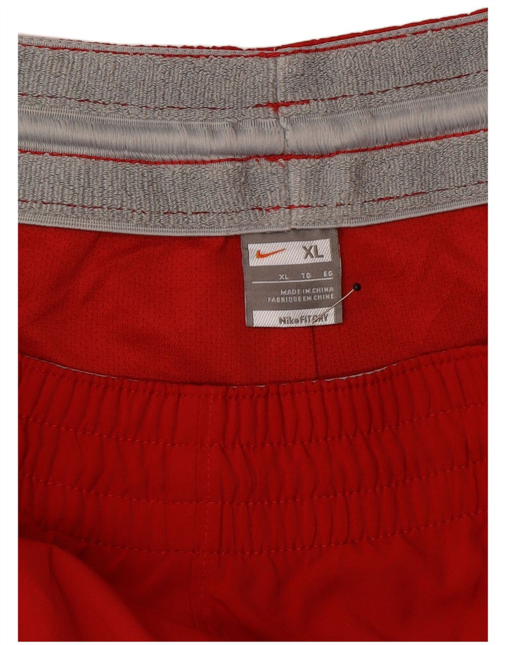 Pantaloni da tuta Nike Dri Fit da uomo XL rosso poliestere