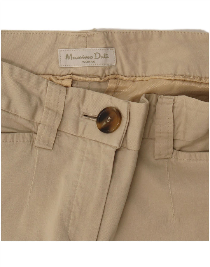 Pantaloni casual dritti da donna Massimo Dutti W30 L32 Beige