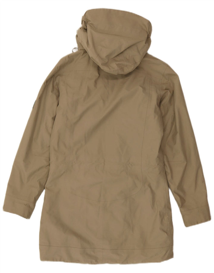 Giacca Parka con cappuccio da donna Jack Wolfskin UK 8 Small Poliestere kaki