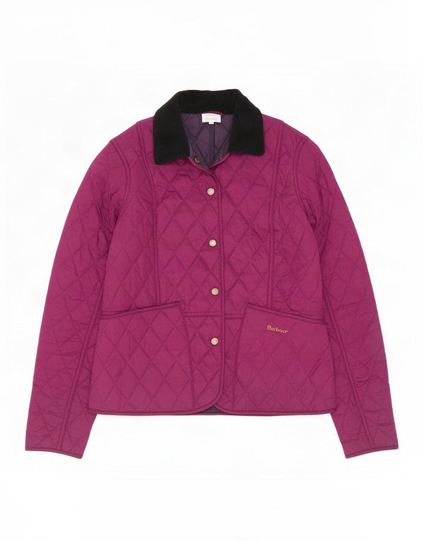 Giacca trapuntata da donna Barbour UK 8 Small Viola Poliestere