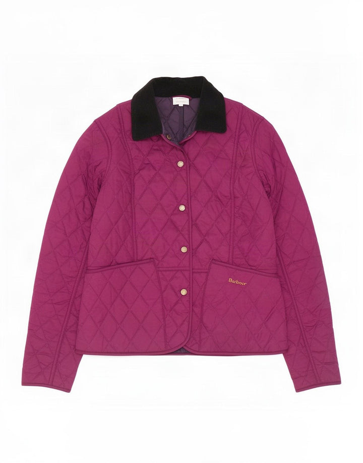 Giacca trapuntata da donna Barbour UK 8 Small Viola Poliestere
