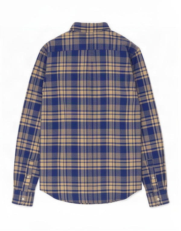 Camicia da uomo Hollister Large Blue Check in cotone