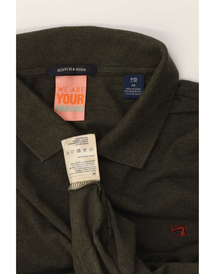 Polo da uomo Scotch & Soda in cotone verde medio