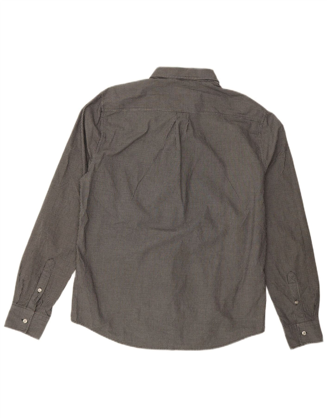 Camicia da uomo Regular Fit Superdry, cotone a quadri grigi grandi