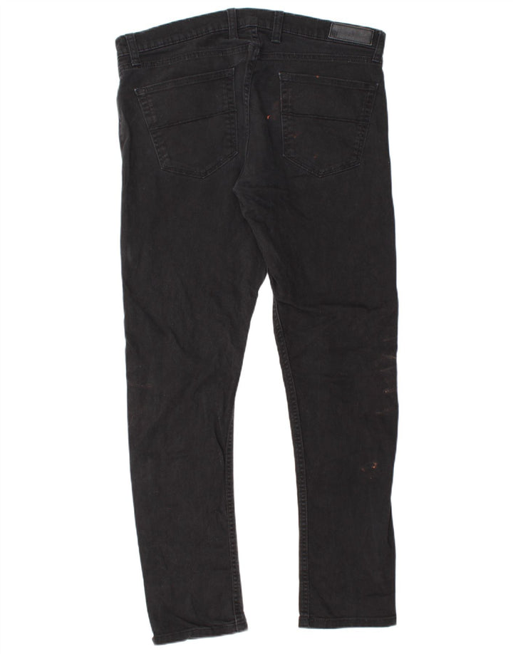 Jeans slim da uomo Marks & Spencer W36 L33 cotone nero