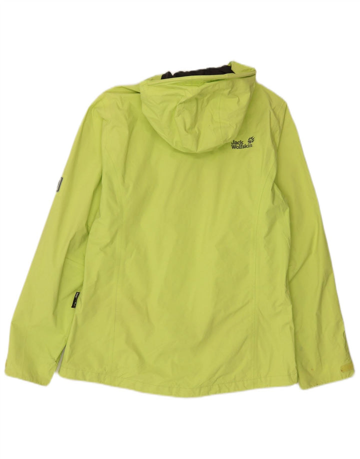 Giacca antipioggia con cappuccio da donna Jack Wolfskin UK 12/14 Poliammide verde medio