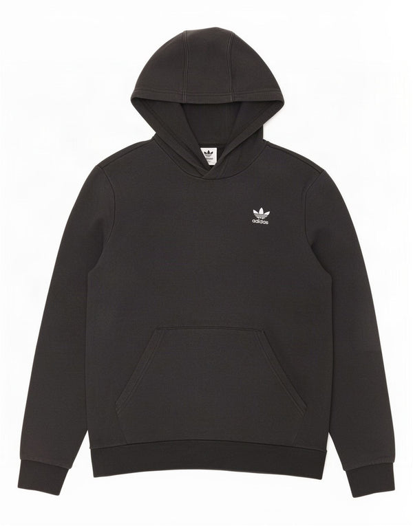 Felpa con cappuccio da donna Adidas UK 10 piccola nera