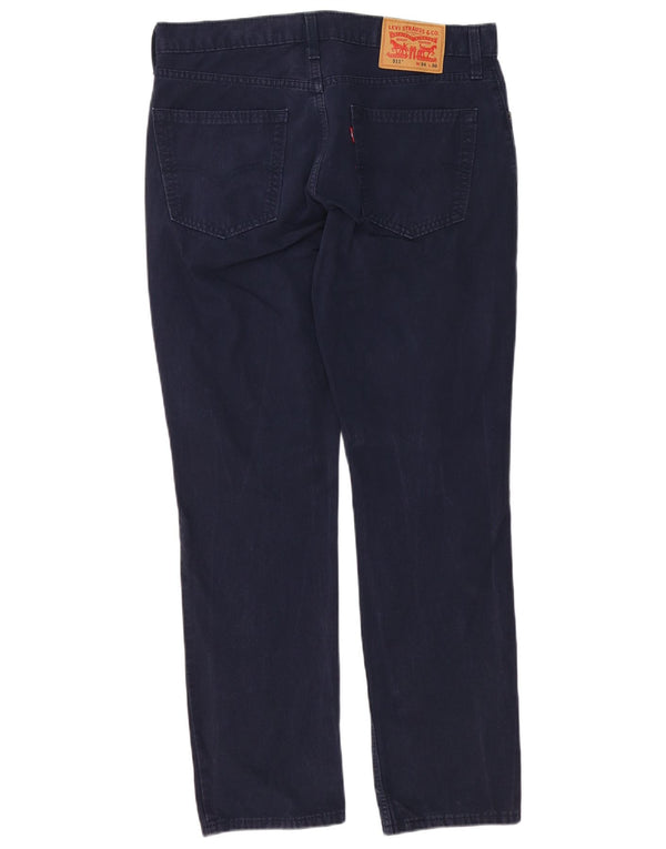 Levi's Mens 511 Slim Fit Casual Trousers W34 L30 Navy Blue Cotton