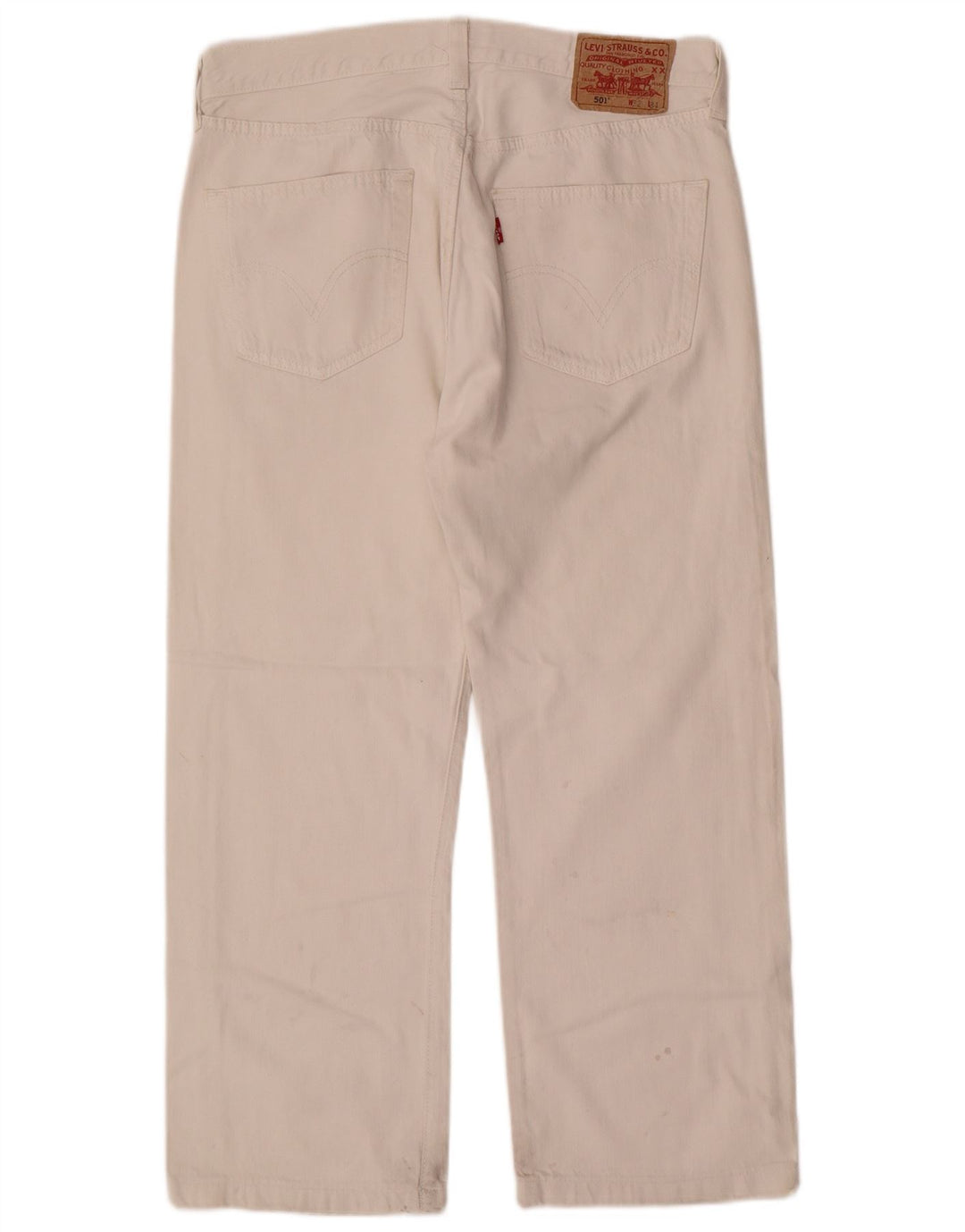 Levi's Uomo 501 Jeans dritti W32 L26 Cotone bianco