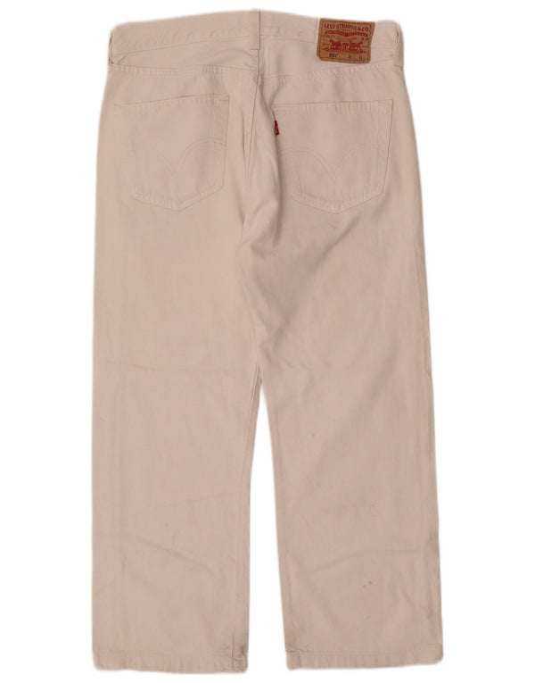 Levi's Uomo 501 Jeans dritti W32 L26 Cotone bianco