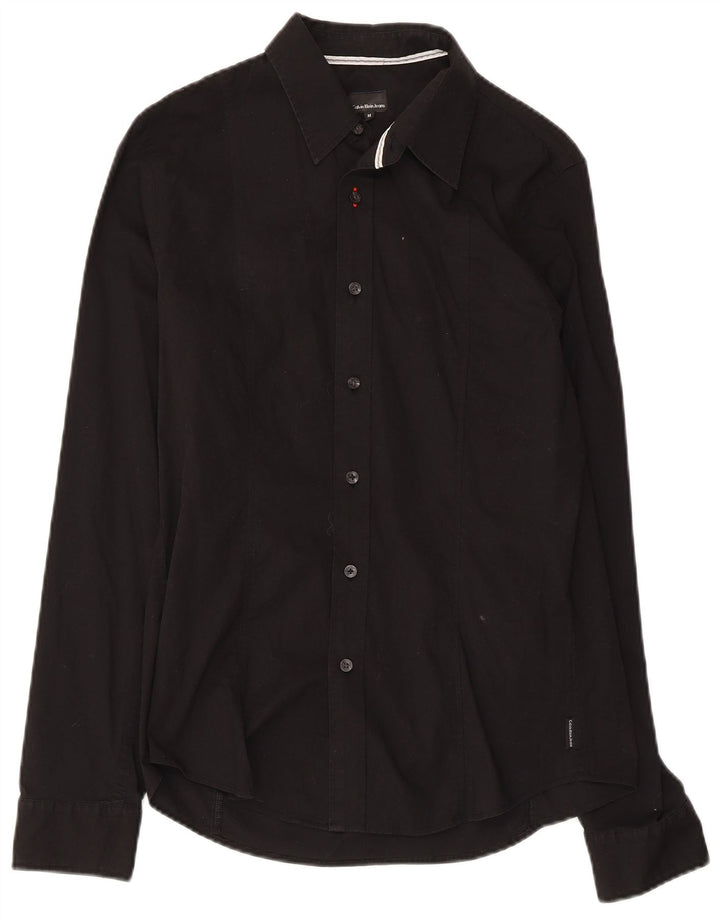 Camicia da uomo Calvin Klein Jeans nera media