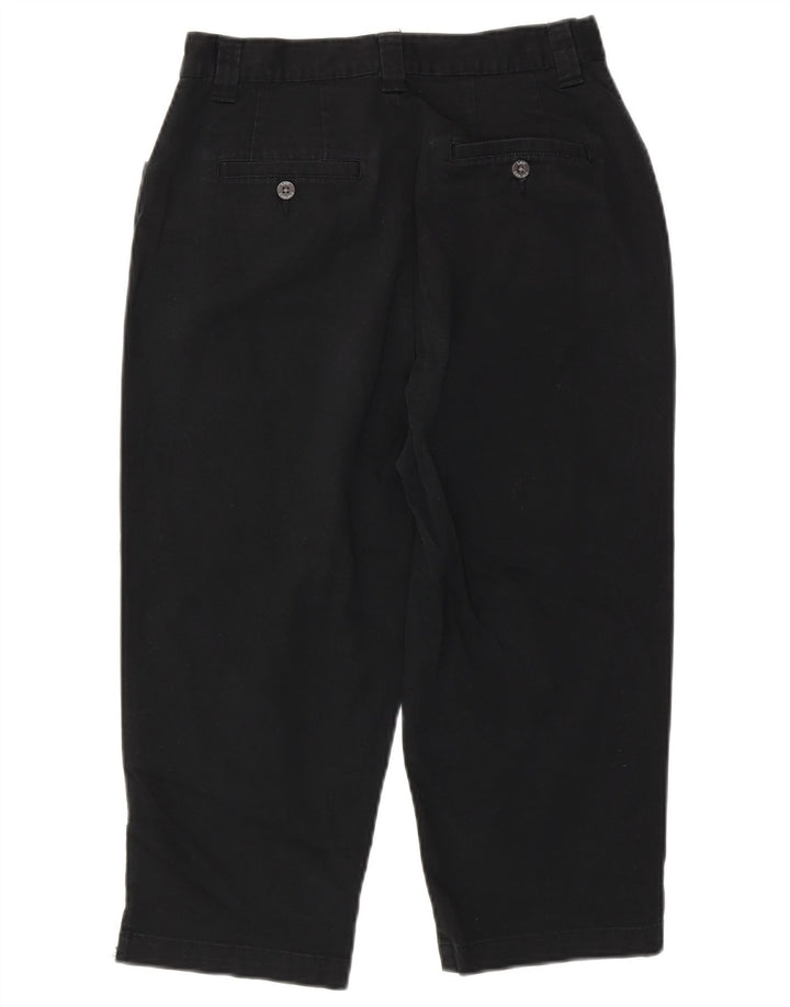 Pantaloni capri affusolati a vita alta da donna LEE US 6 medi W30 L20 neri