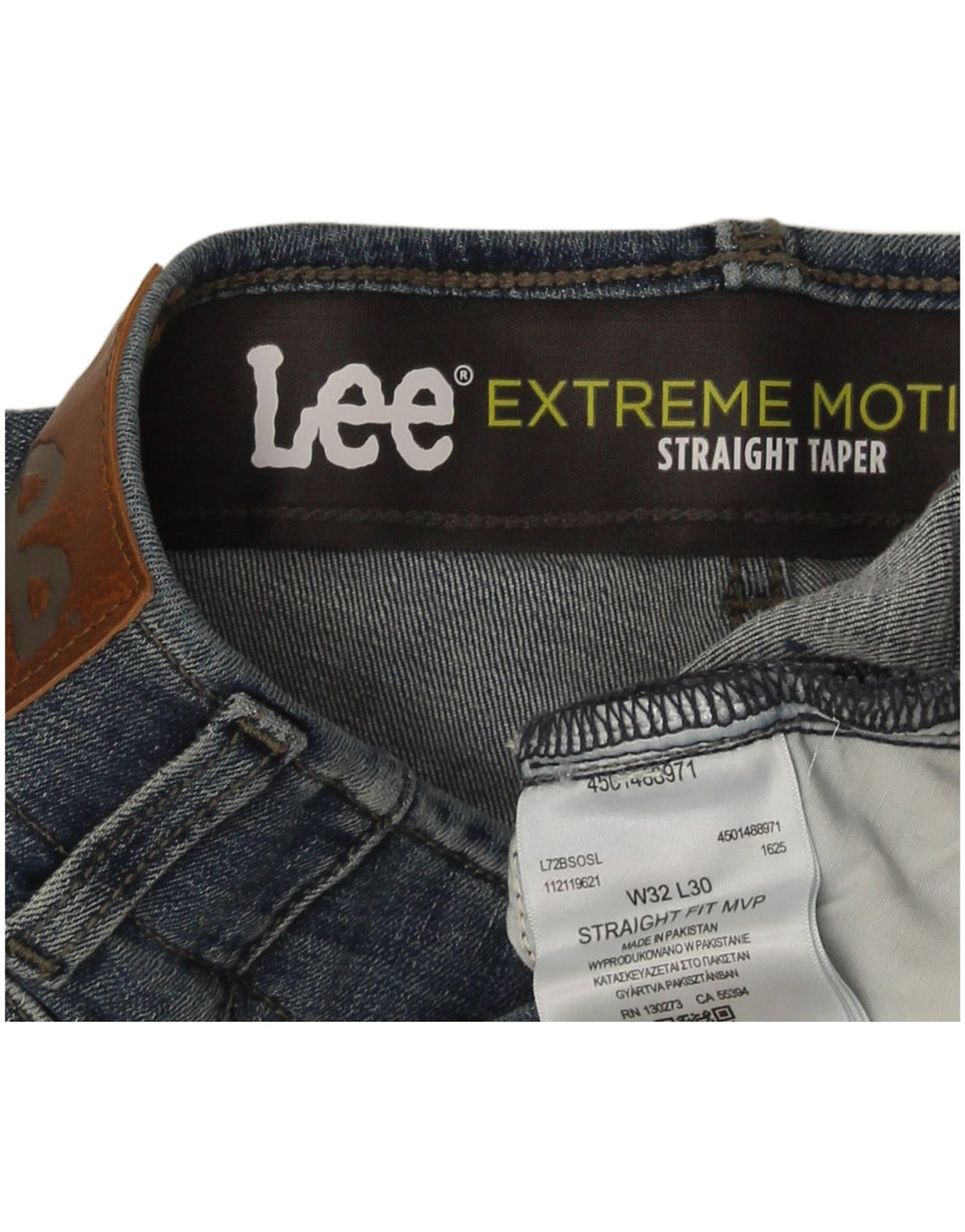 Jeans dritti affusolati Flex da uomo Lee W32 L30 cotone blu