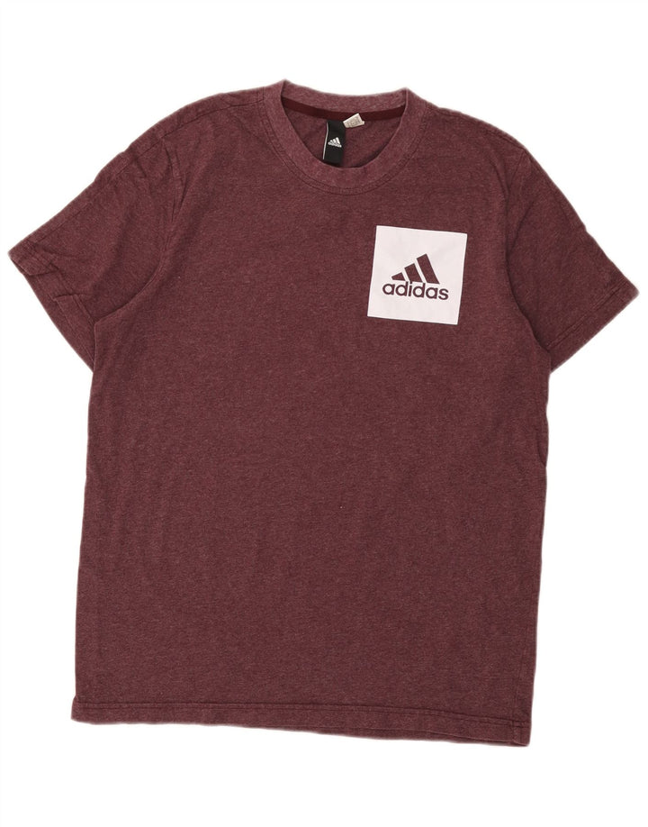 T-shirt Adidas da uomo Top Borgogna media