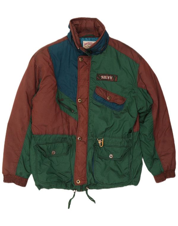 Giacca da sci da uomo Silvy IT 52 XL Verde Colourblock Poliestere