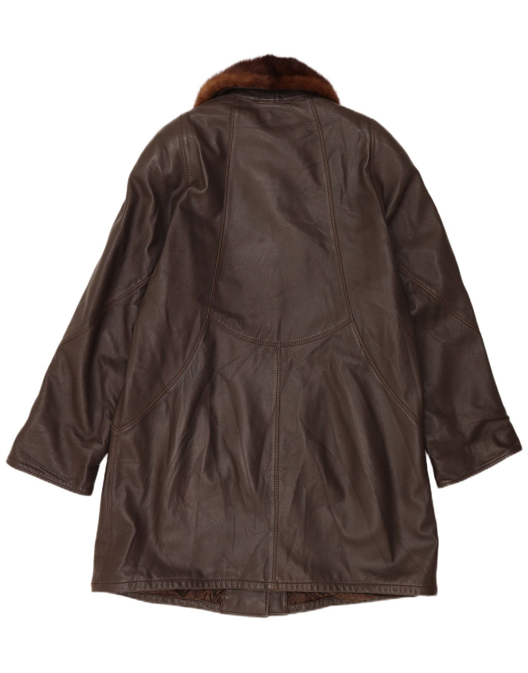 Soprabito vintage da donna UK 18 XL Marrone