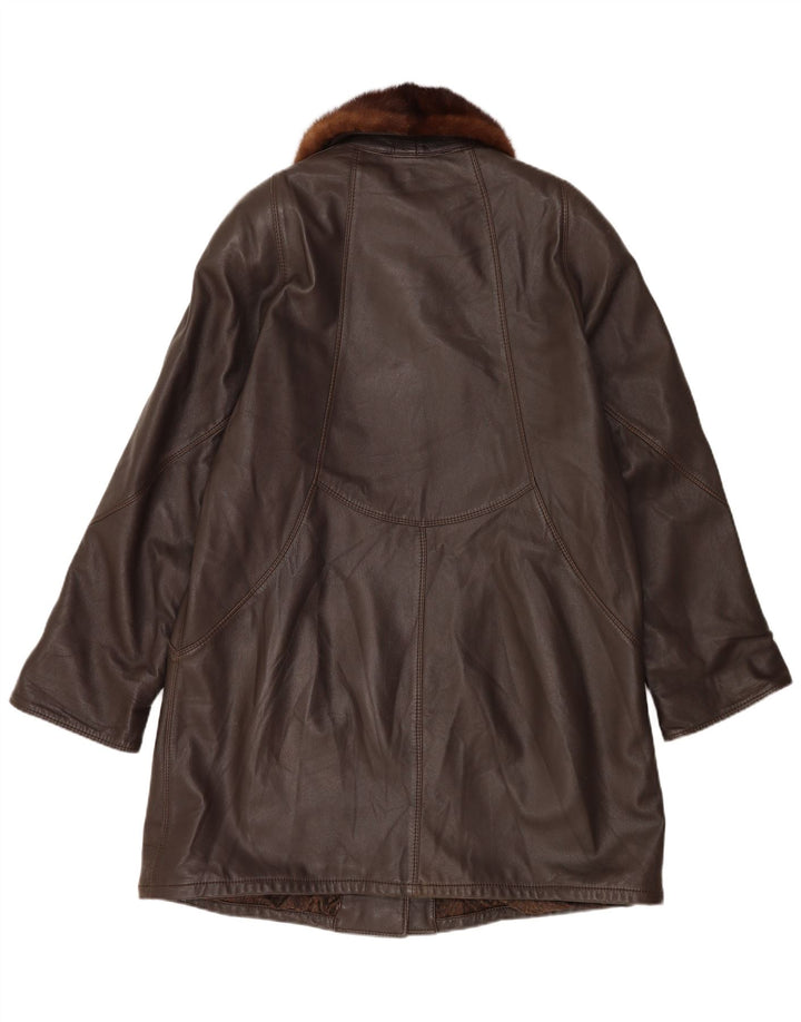 Soprabito vintage da donna UK 18 XL Marrone