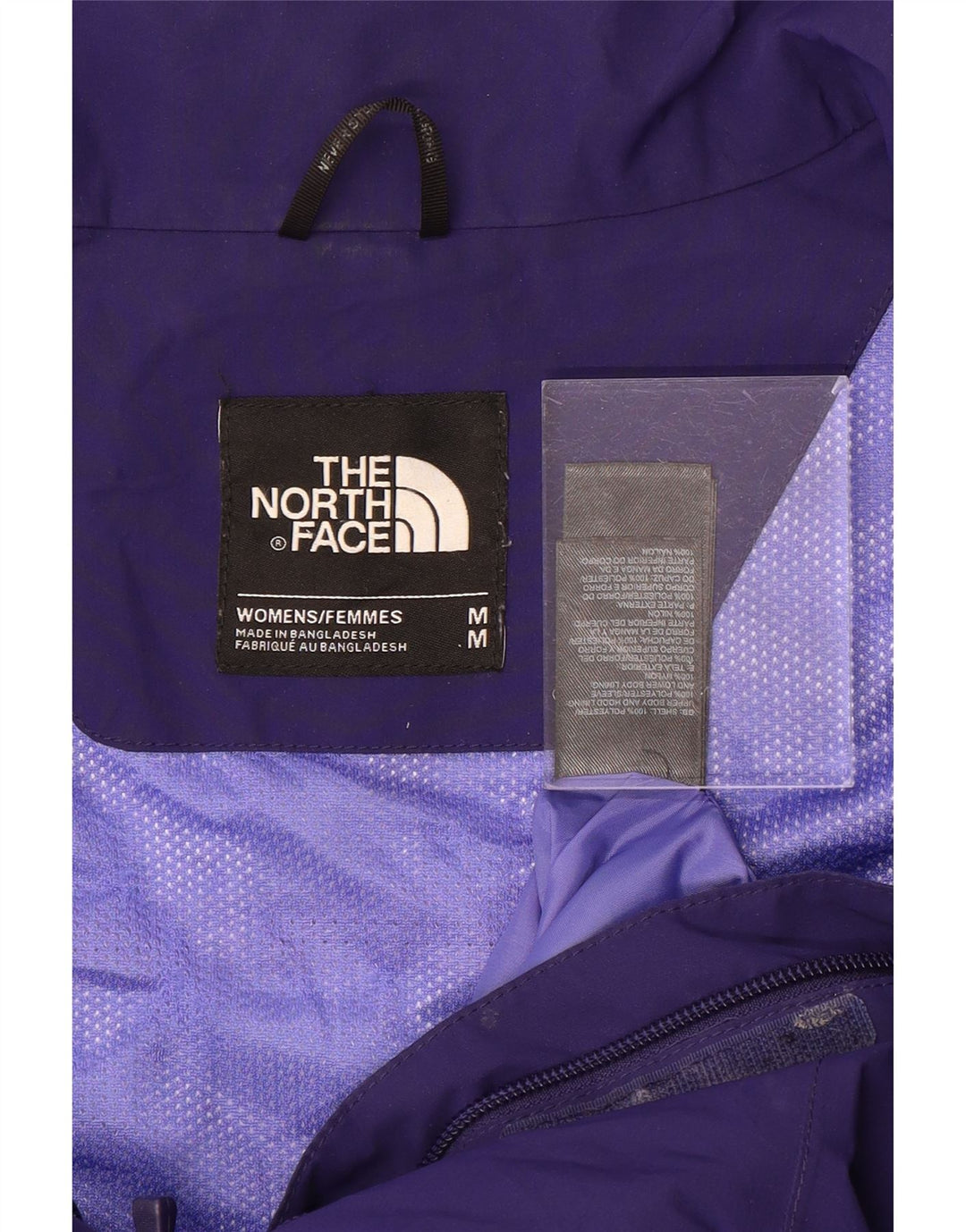 THE NORTH FACE Giacca antipioggia con cappuccio Hyvent da donna UK 14 Nylon viola medio