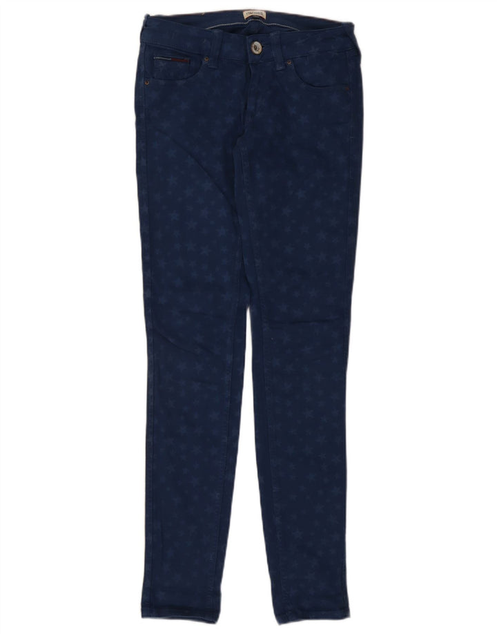 Jeans skinny da donna con motivo astratto Tommy Hilfiger W26 L32 Blu navy