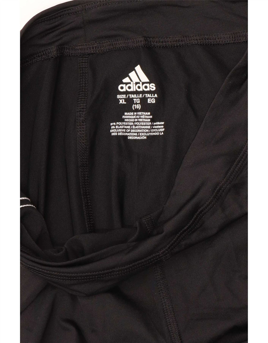 Leggings Adidas Bambina 15-16 anni XL Nero Poliestere