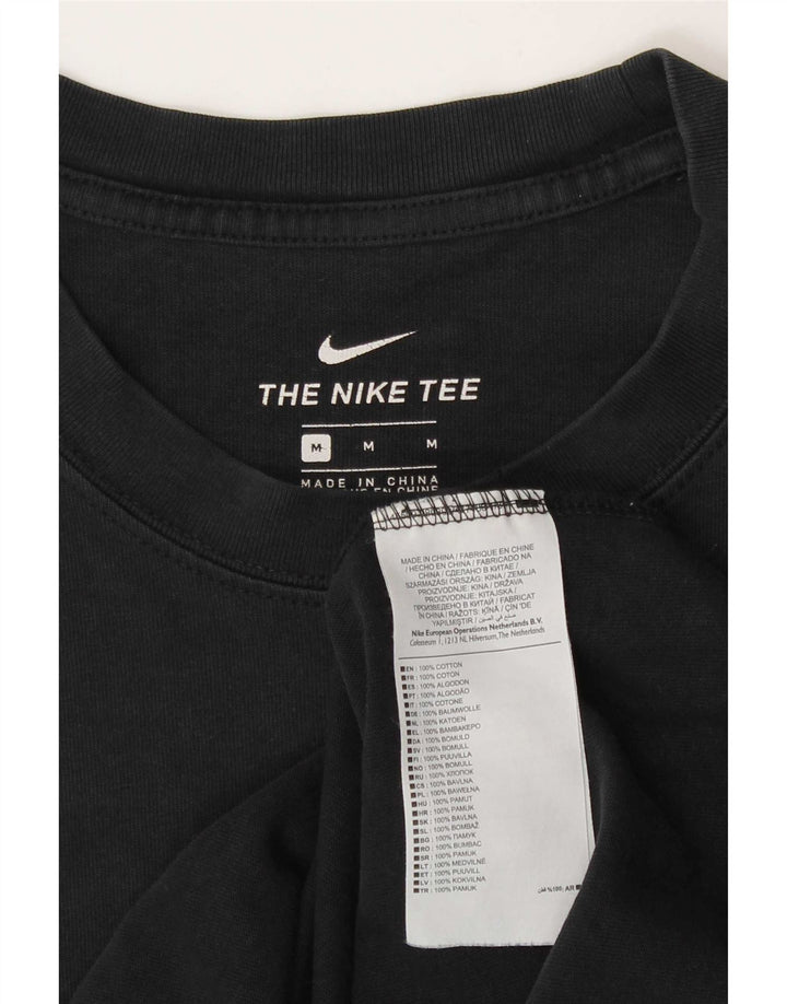 T-shirt grafica da uomo Nike Top in cotone nero medio