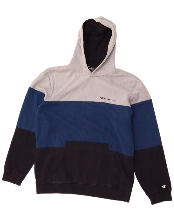 Maglione con cappuccio da uomo CHAMPION XL in cotone color block multicolore