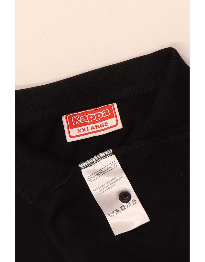 Polo Kappa Uomo 2XL Cotone Nero