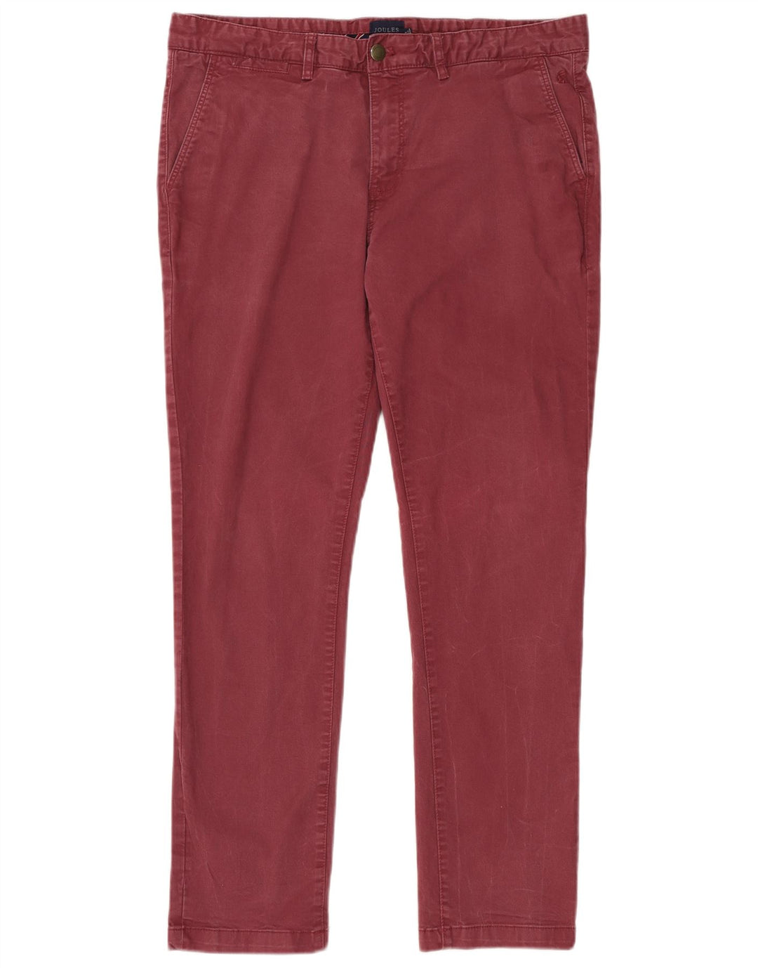 Pantaloni chino slim da uomo JOULES W36 L32 in cotone bordeaux
