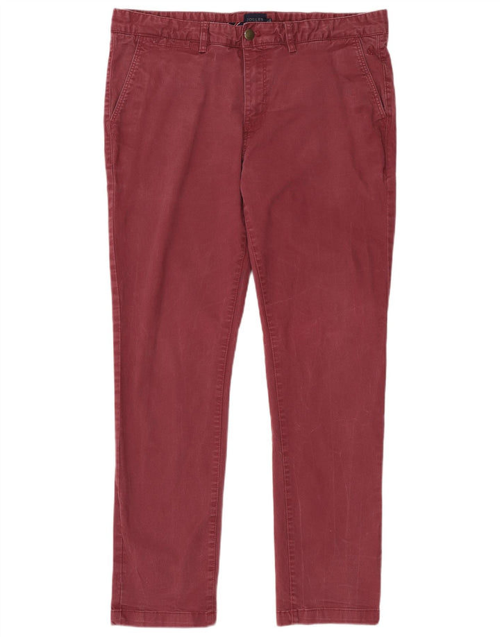 Pantaloni chino slim da uomo JOULES W36 L32 in cotone bordeaux