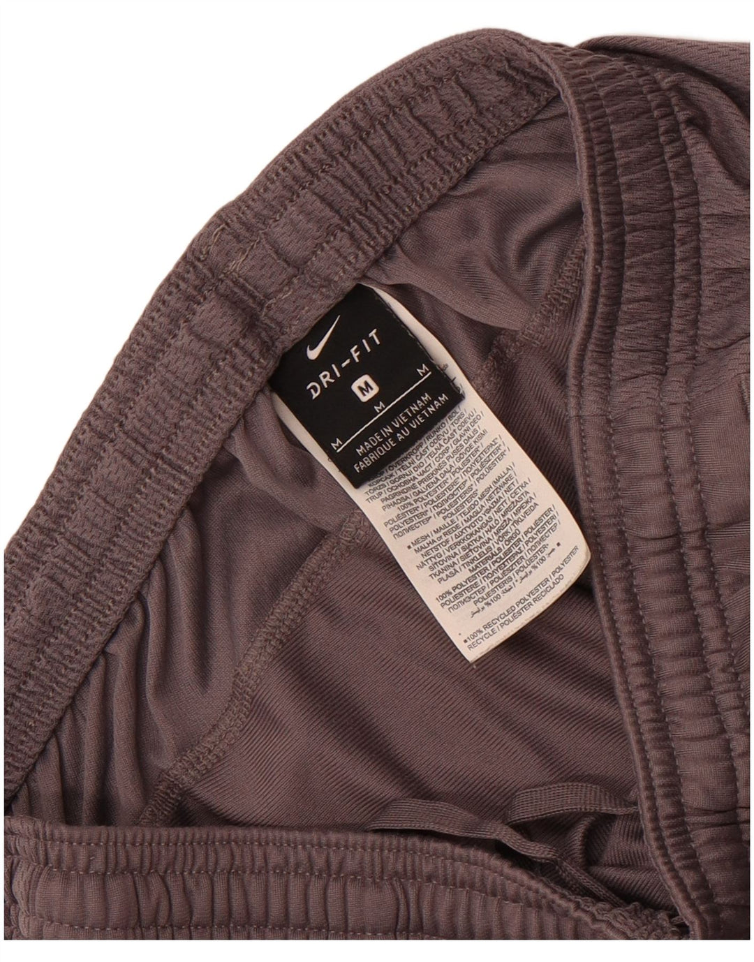 Pantaloni da tuta Nike Dri Fit da uomo in poliestere color block grigio medio