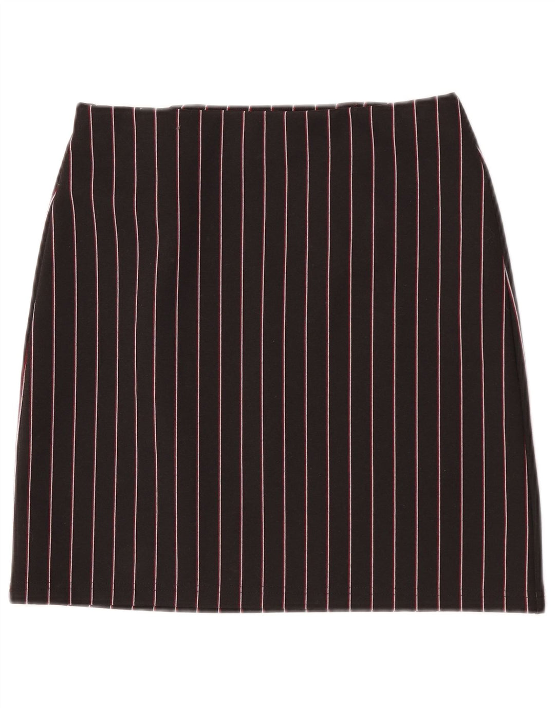 Minigonna da donna Marks & Spencer UK 8 piccola W26 poliestere a righe nere