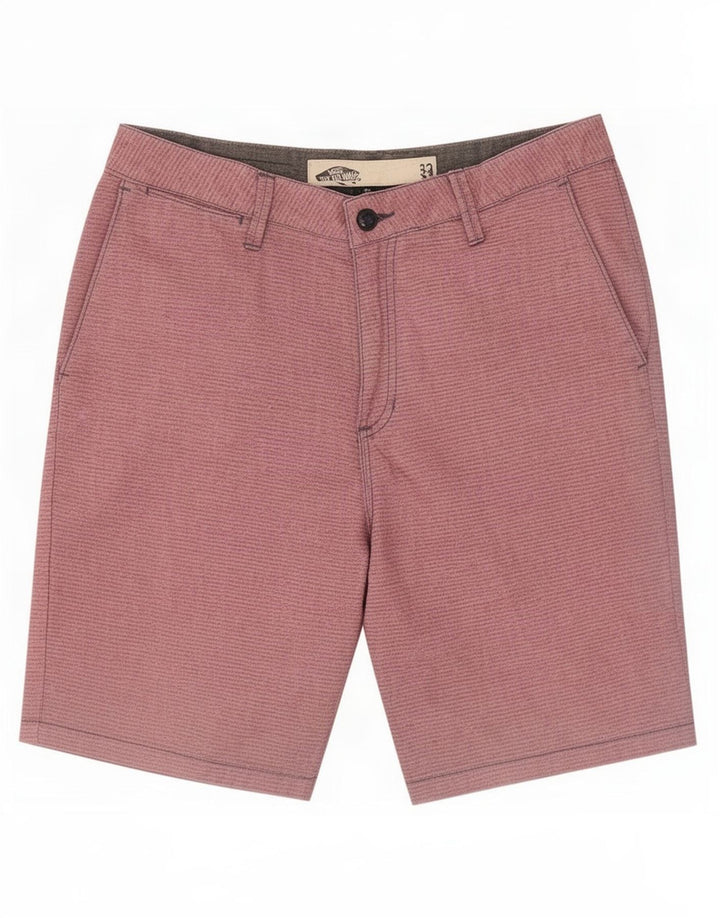Pantaloncini chino da uomo Vans medi W32 in cotone a righe rosa
