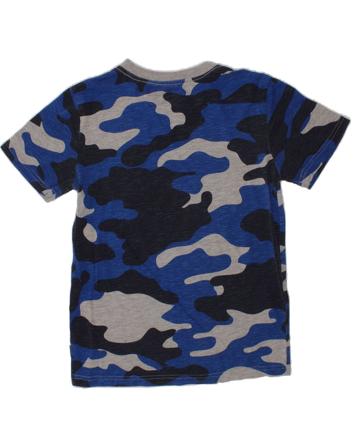 EDDIE BAUER Boys T-Shirt Top 10-11 Years Medium  Blue Camouflage Army Vintage Eddie Bauer and Second-Hand Eddie Bauer from Messina Hembry 